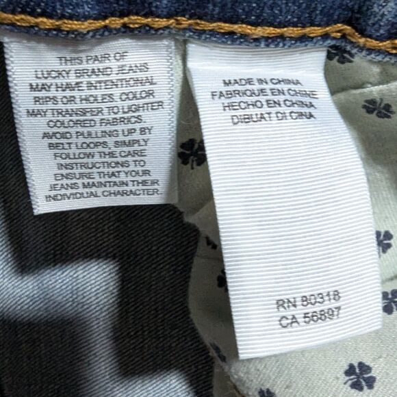 Lucky Brand Jeans Mens 46x30 Blue 181 Relaxed Fit Straight Leg Stretch Denim - Picture 8 of 13